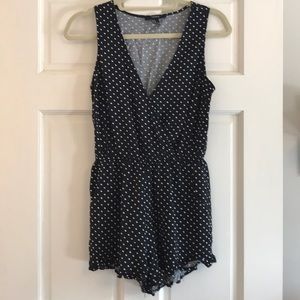 Forever 21 Polka Dot Romper sz M